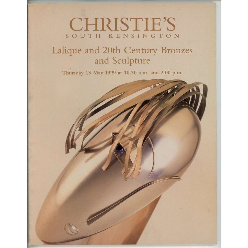 Christie's Auction Catalog Lalique 20th Century Bronzes May 1999 Sale 8378
